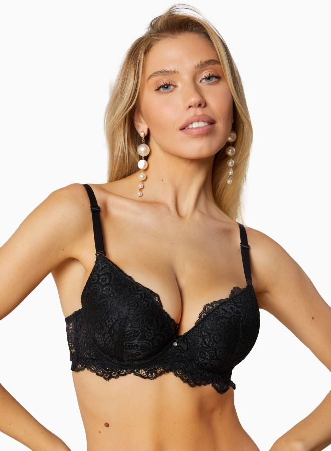Every Woman Knows Classic Soft Underwire Bra with Mid-Coverage Cups and Lace 36-46 CBD  - Image 1
