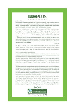 Pro Plus Professional Ammonia Free Hair Color Cream - 500 ml Cream + 500 ml Developer - Apple (Dark Brown A3)  - Image 3