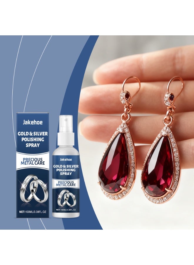 Jakehoe Jewelry Polishing Agent - Cleaning and Maintenance Liquid for Jewelry, Bracelets, and Accessories to Remove Dirt and Restore Shine - Image 1