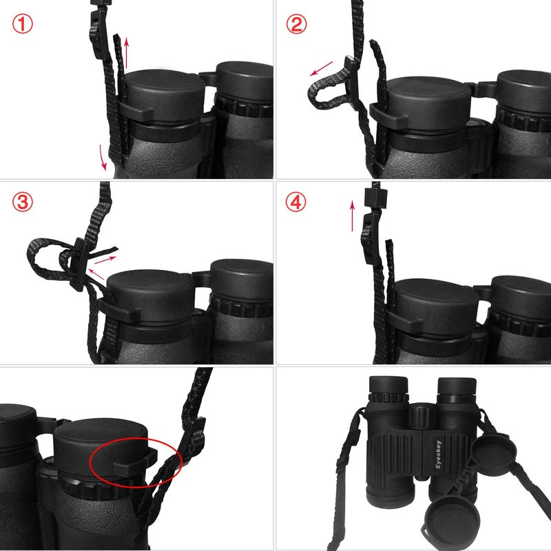 Eyeskey Binoculars Harness Light-Weight Breathable Comfortable Binocular Strap Harness -Easy to Attach and Detach Binoculars, Cameras and Rangefinders, 4oz - Image 3