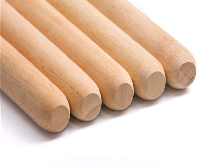 SmellS Wooden Rolling Pin, French Dumpling Rolling Pin for Baking Pizza Dough Roller 30 x 3.5cm - Image 3