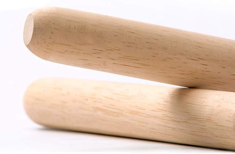 SmellS Wooden Rolling Pin, French Dumpling Rolling Pin for Baking Pizza Dough Roller 30 x 3.5cm - Image 2
