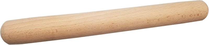 SmellS Wooden Rolling Pin, French Dumpling Rolling Pin for Baking Pizza Dough Roller 30 x 3.5cm - Image 1