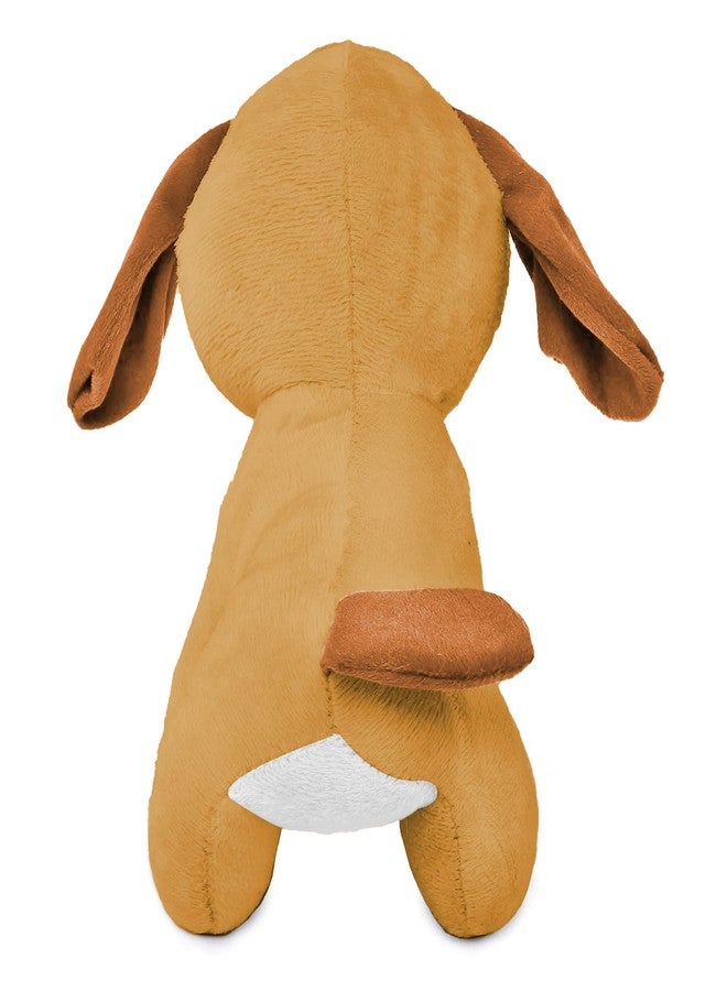 Webby Soft Animal Plush Standing Dog Toy 20cm, Brown - Image 4
