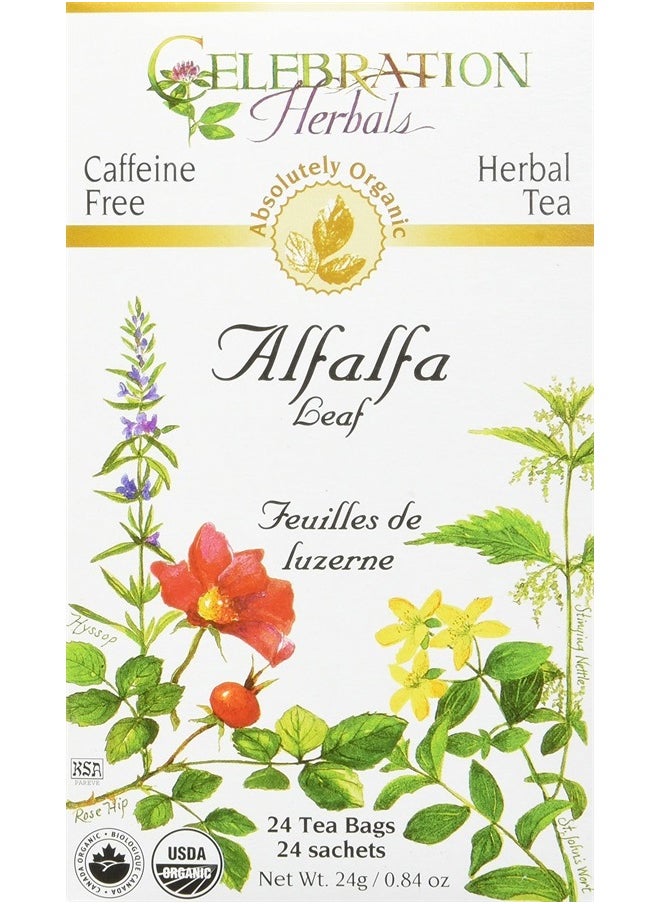 CELEBRATION HERBALS Alfalfa Leaf Tea Organic 24 Bag, 0.02 Pound - pzsku/Z74DD30900CABD8D4992CZ/45/_/1715605690/e2e82283-7add-4d1b-a5fd-6d3195c453b9