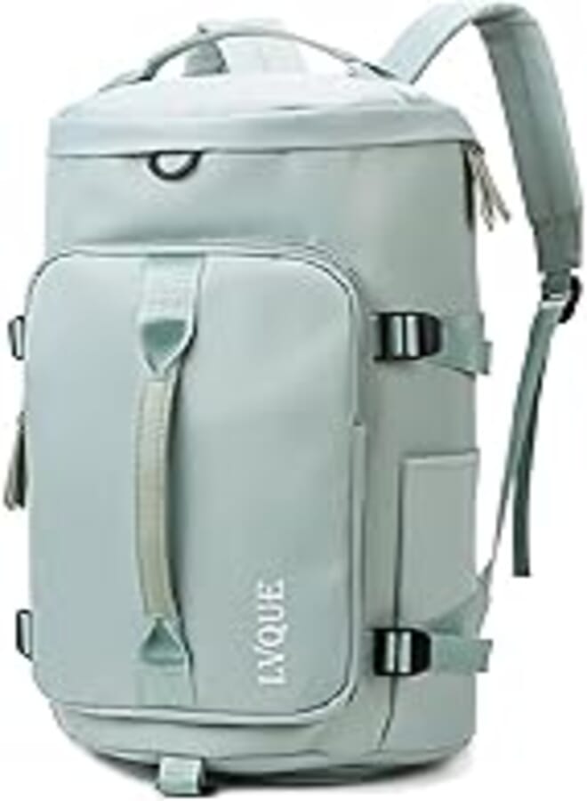 Beauenty Beauenty Sports Gym Bag, Wet and Dry Separation Yoga Handbag with Shoes Compartment for Sport, Fitness and Travel, Large Capacity Sport Backpack Travel Duffel Bag for Men and Women (Green)