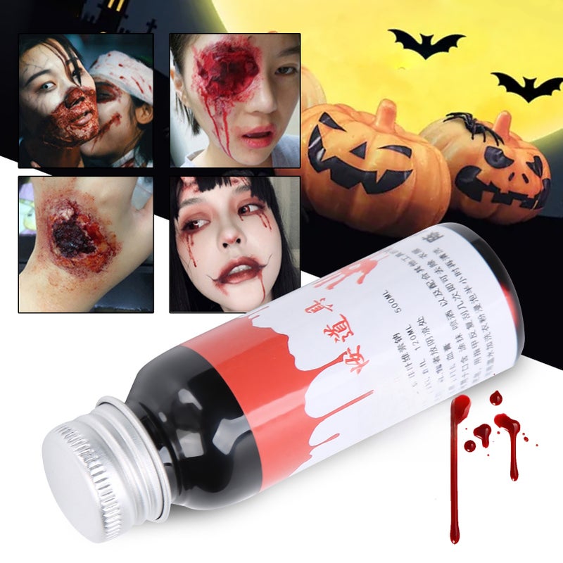 Halloween Party Fake Blood DIY Cosplay Stage Performance Fake Blood Makeup Tool 30mlFresh Blood - Image 1