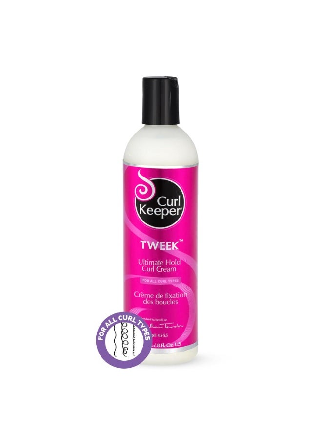 Curl Keeper Curl Keeper Ultimate Hold Curl Cream for Curly and Wavy Hair Types - Hairspray in a Styling Cream Form for Women & Men (8 Fl Oz), Tweek  - Image 4