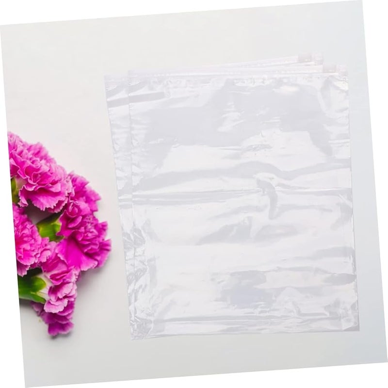 Reusable Frosted Plastic Storage Bags 20 Pack Zipper Pouches For Clothing Organizing - Image 4