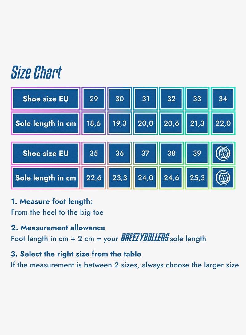BREEZYROLLERS BREEZY ROLLERS shoes with wheels for children, Roller skates sneakers kids, From children's street shoes to roller skates in a few seconds, Patented click system, Trainers with wheels for girls & boys - Image 5
