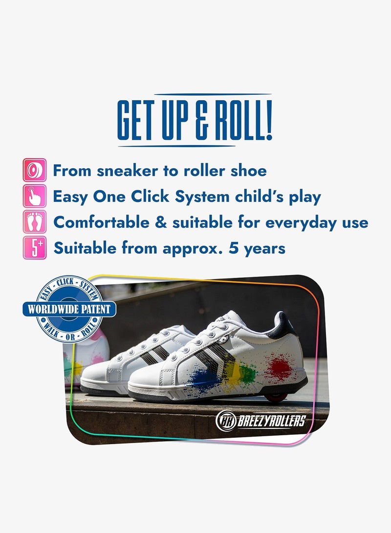 BREEZYROLLERS BREEZY ROLLERS shoes with wheels for children, Roller skates sneakers kids, From children's street shoes to roller skates in a few seconds, Patented click system, Trainers with wheels for girls & boys - Image 2