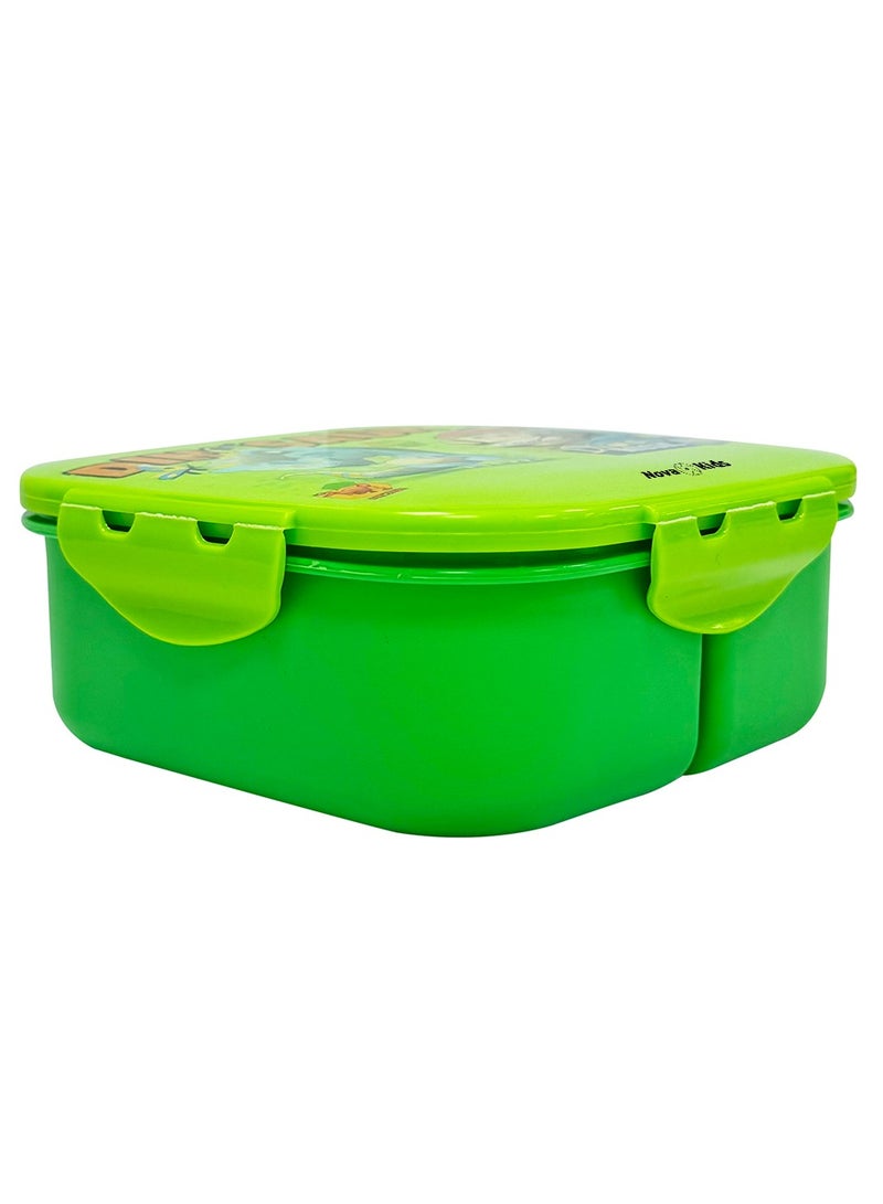 Nova kids Bento Lunch Box Square 1000 ML - Dino Green - Image 5