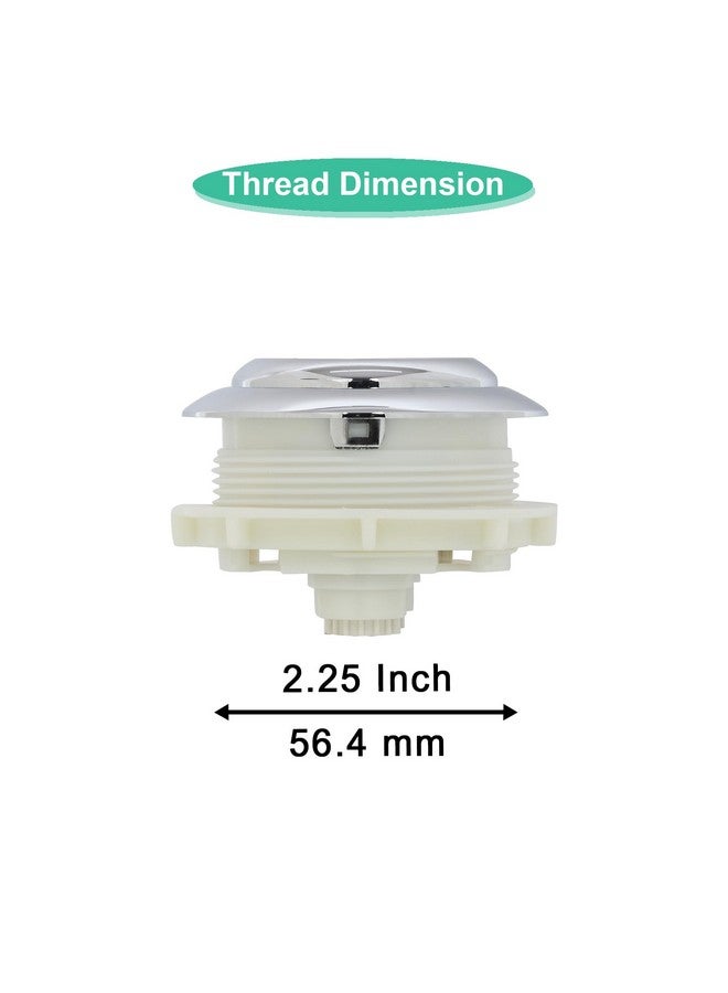 Prem's Push Valve Flush, Dual Push Flush Button for Toilet Water Tank, Replaceable Round Push Flush Cock, Commode Flush Cock (2.25 inch (56.4 mm)) - Image 4