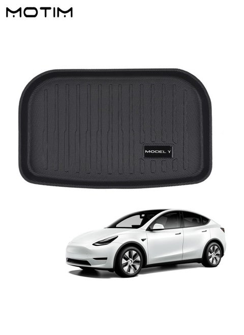 Tesla Model Y Front Trunk Mat Trunk Liner, Non-Slip All Weather Heavy Duty Cargo Mats, Car Trunk Protection Mats