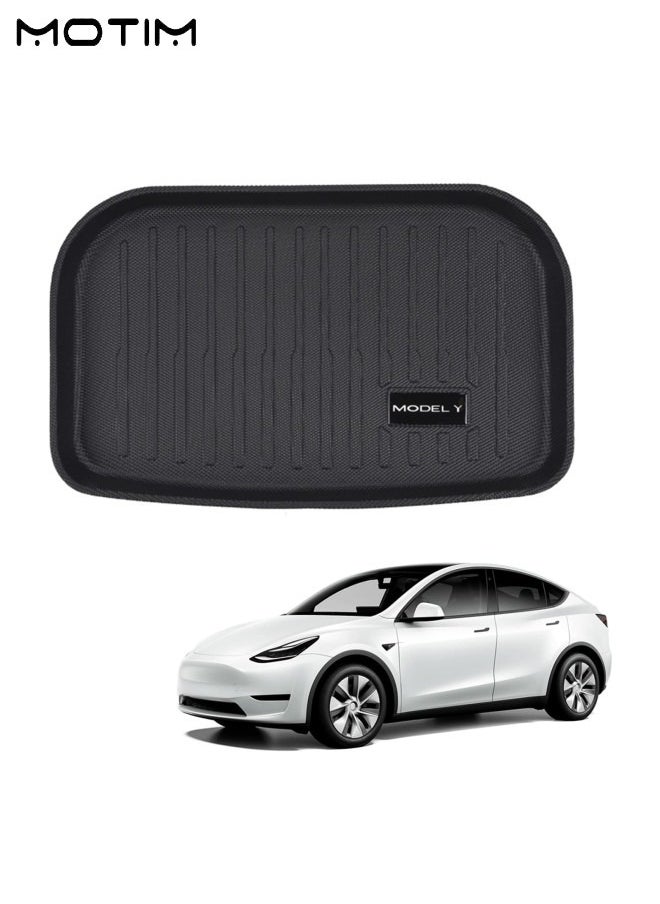 Motim Tesla Model Y Front Trunk Mat Trunk Liner, Non-Slip All Weather Heavy Duty Cargo Mats, Car Trunk Protection Mats  - Image 1