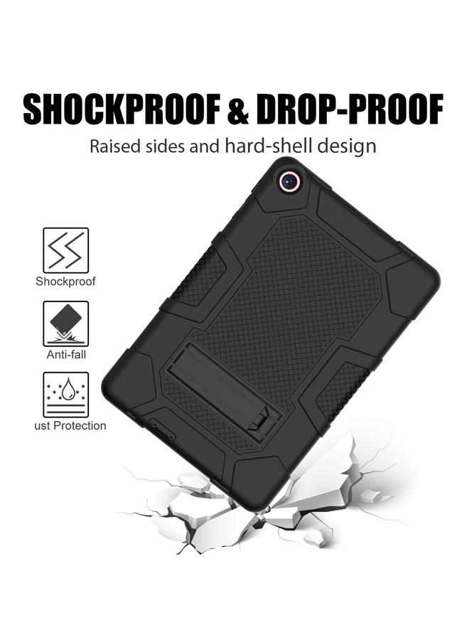 زبون جراب لهاتف Huawei MatePad T 10s / T10 بلون متباين Robot B3 جراب هجين من السيليكون للكمبيوتر اللوحي مع حامل - Image 5