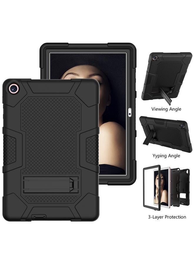 زبون جراب لهاتف Huawei MatePad T 10s / T10 بلون متباين Robot B3 جراب هجين من السيليكون للكمبيوتر اللوحي مع حامل - Image 4