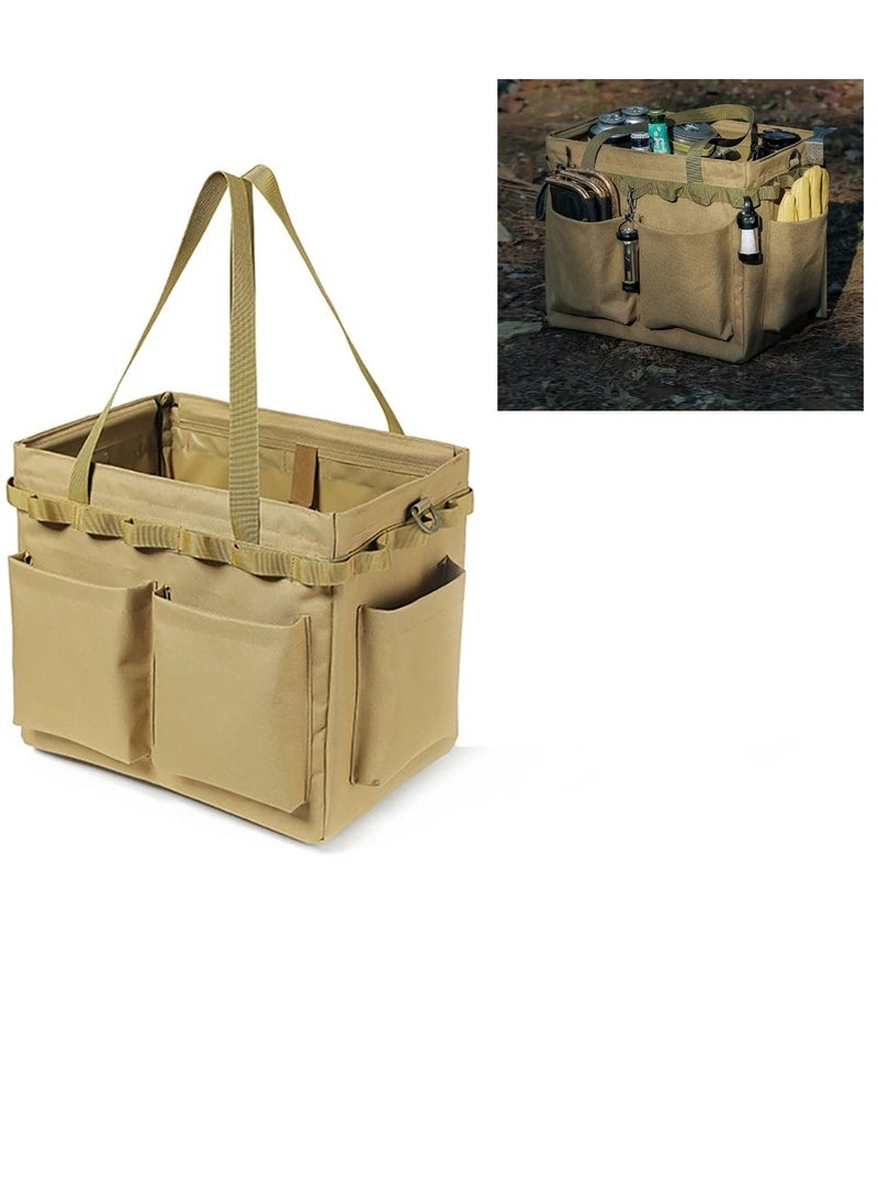 Camping Cooking Utensil Storage Tool Box Multifunction Car Trunk Storage Bag Large Capacity Collapsible Outdoor Hiking Fishing - Image 5