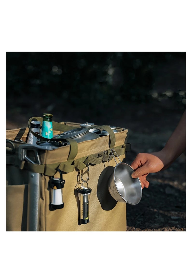 Camping Cooking Utensil Storage Tool Box Multifunction Car Trunk Storage Bag Large Capacity Collapsible Outdoor Hiking Fishing - Image 3