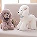 OPHRBU Poodle Plush Toys Soft and Cute Poodle Plush Toys Pillows Cushions The Best Gift for Your Family and Friends 1 pc Light Grey 12 inches - Image 4