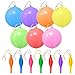 GOLF Punch Balloons36Pcs Punching Balloon for Kids Heavy Duty Party Favors Assorted Color Bounce Balloons with Colored Rubber Band Handle for BirthdayWedding - Image 3