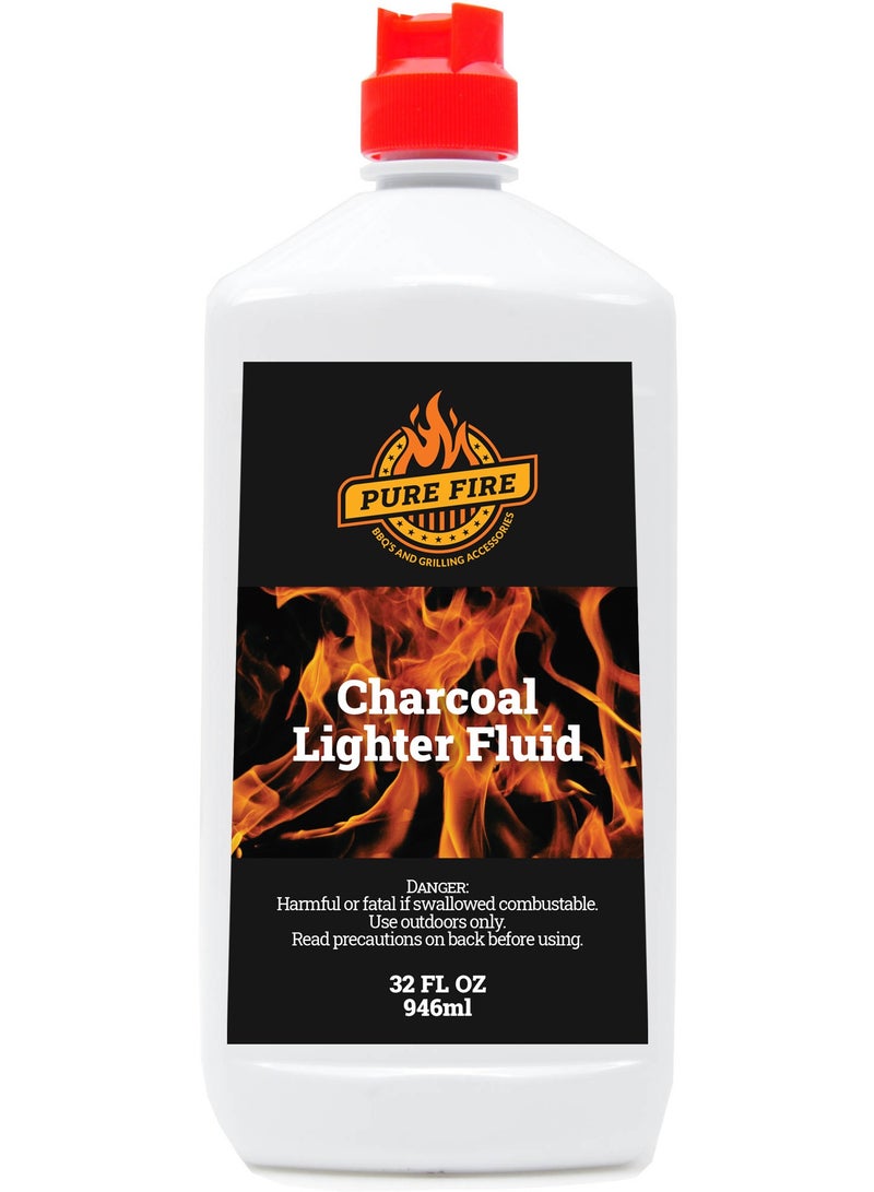 Pure Fire Liquid Firelighter 320Z Quick & Easy Fire Starter | Odorless, Smokeless & Long-Lasting | Ideal for BBQ, Grilling, Fireplaces, Wood Stoves & Campfires - Image 1