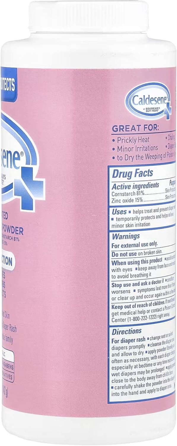 Caldesene Medicated Protecting Powder with Zinc Oxide  CornstarchTalc Free 5 Ounce 12 Pack - Image 4