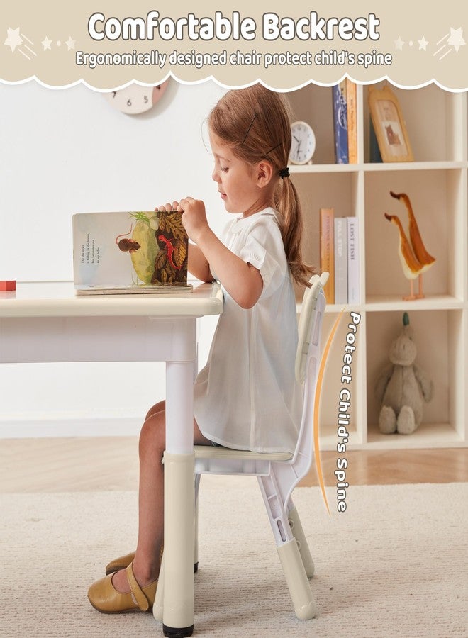 DOREROOM Adjustable Toddler 2 Chairs Set, 3 Level Adjustable Children’s Chair for Age2-8, Durable and Lightweight, Maximum Load-Bearing 180LBS, Plastic Kids Chairs for Classroom/Daycare/Home - Image 5