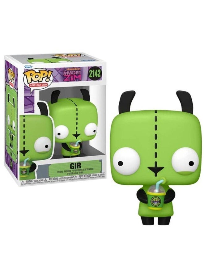 Funko POP! Television Invader Zim Gir with Cup Vinyl Figure (10.2 cm) - Image 2