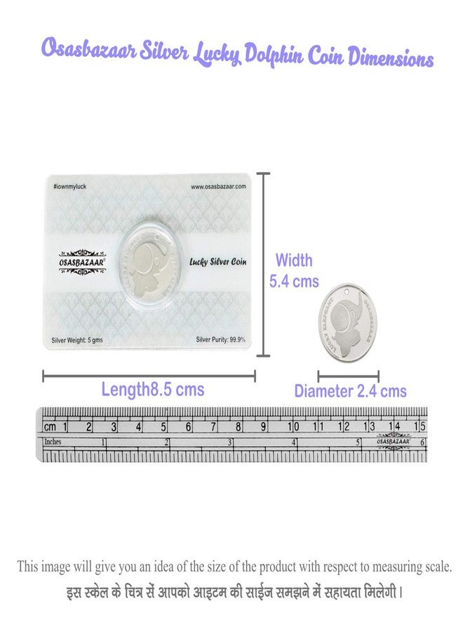 Osasbazaar Silver Lucky Elephant Coin - BIS Hallmarked with 99% Purity - 5 Gram - Image 5
