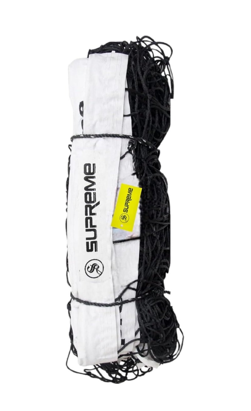 Supreme Volleyball Net Super Nylon (4 Side Tape) Tournament-Competition Net (Pack of 1). - Image 3