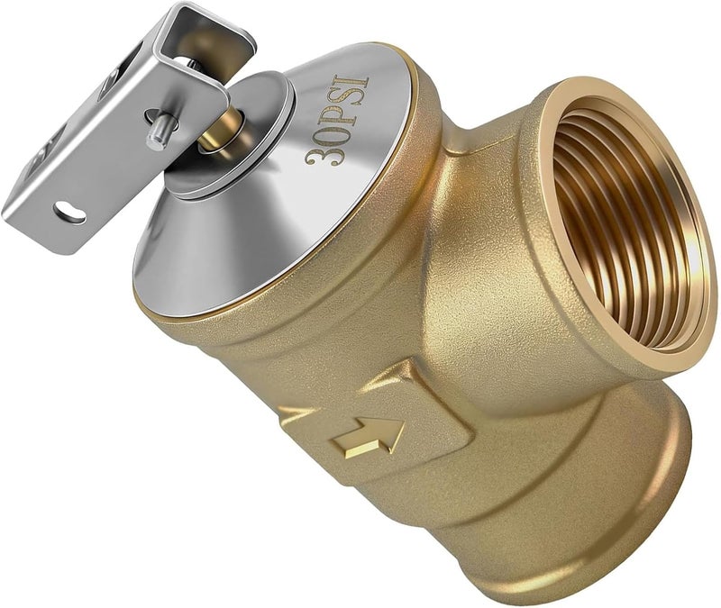 ordinarYone Lead Resistant Brass Water Heater Valves with Auto Discharge Durability for Boilers and Heating Systems - Image 5