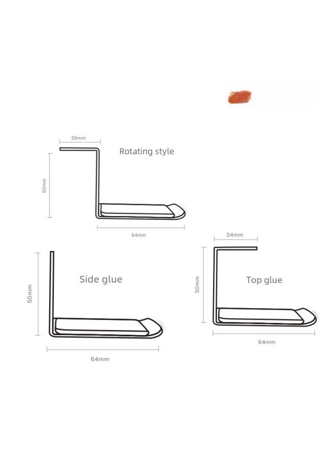 Aluminum Alloy Headset Bracket Hanger Multi-functional Office Storage Creative Non-slip Silicone Rotating Earpiece Rack - Image 4