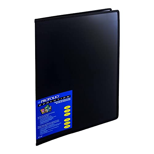 Itoya ProFolio Evolution 13x19 Black Photo Album Book with 48 Pages - Photo Album Art Portfolio Folder for Artwork - Picture Book Portfolio Binder - Presentation Binder Photo Book - Image 1