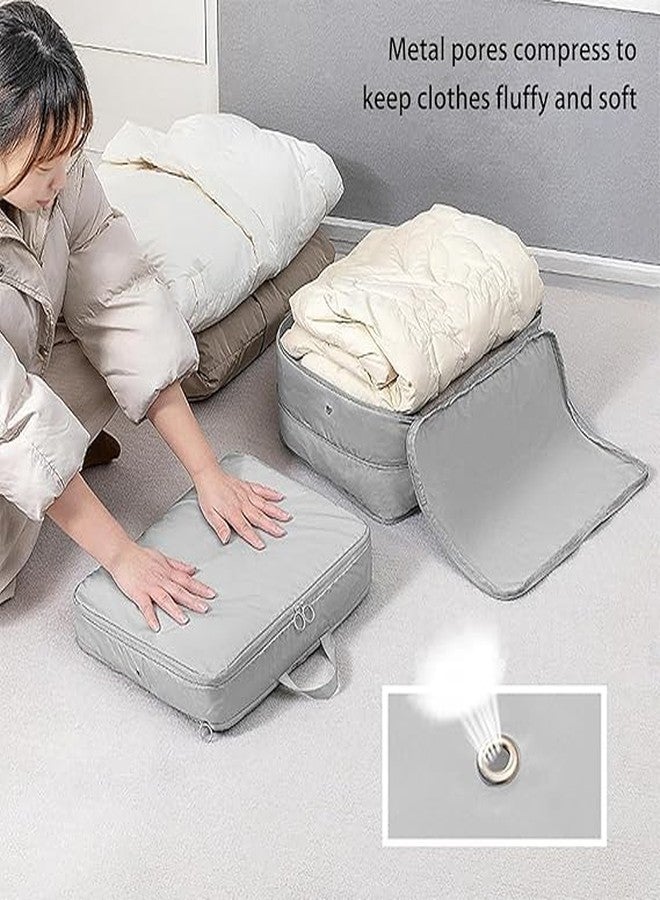 DHULKI Modern Space Saving Self Compression Cloth Bag Moving Bags Storage Bags With Zipper Easy To Storage For Travel Luggage Suitable For Suitcase Ideal For Men & Women Pack Of 1 - Image 3