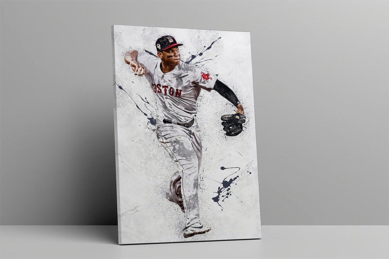 TNESSENTIAL Rafael Devers Poster Boston Red Sox Framed Canvas Print, Baseball Player, MLB Art Print Home Decor Artwork E50 Birthday Gift - Image 4
