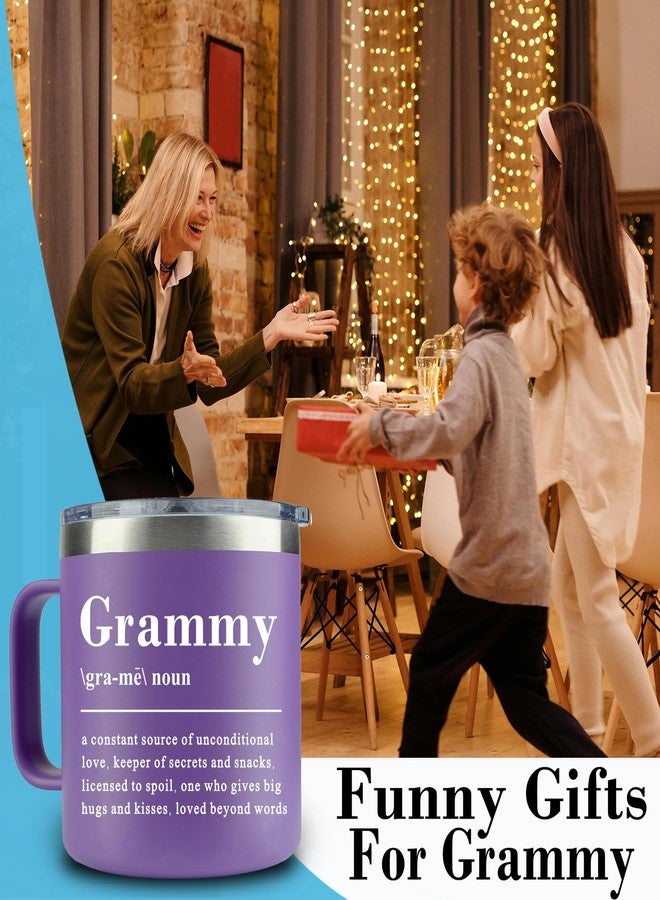 WECACYD Grammy Gifts - 14oz Grammy Coffee Mug - Grammy's Gift Ideas - Birthday, Mother Day Gift for Grammy's - Best Gift's From Granddaughter, Grandson for Birthday, Mothers Day, Christmas - Image 3