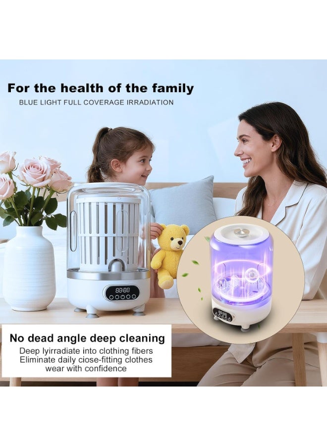 3L Portable Mini Washing Machine – Foldable 3 in 1 Washer with Built-in Spin Basket for Underwear, Socks, Baby Clothes and Small Towels – Size 16.5 × 16.5 × 28 cm – Lightweight Compact Portable Washer for Home, Travel, Camping, Hotels and Apartments - Image 5