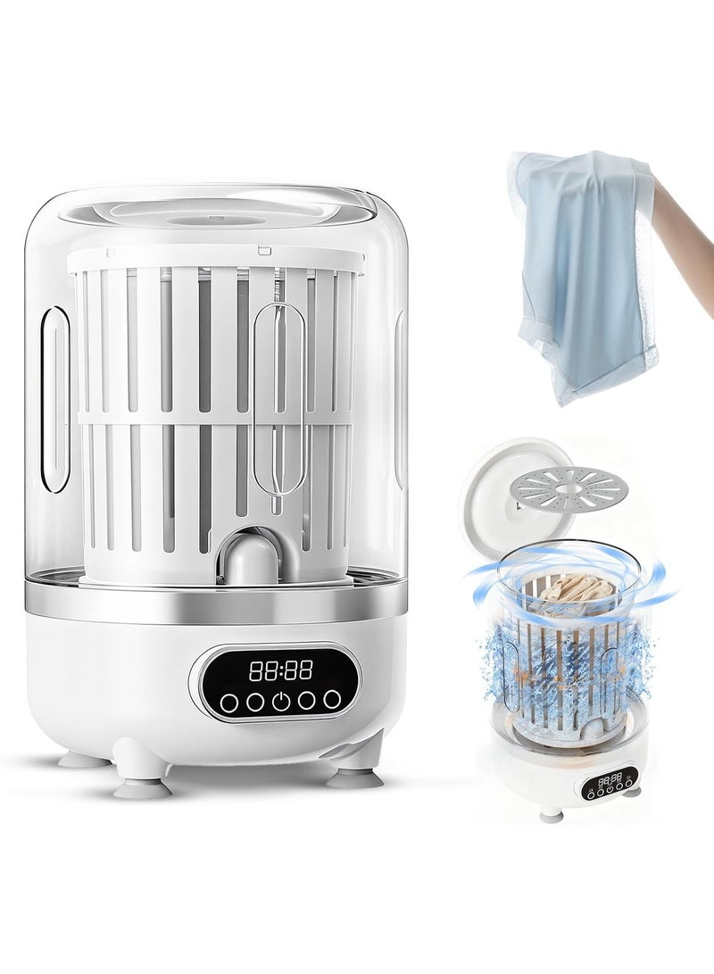 3L Portable Mini Washing Machine – Foldable 3 in 1 Washer with Built-in Spin Basket for Underwear, Socks, Baby Clothes and Small Towels – Size 16.5 × 16.5 × 28 cm – Lightweight Compact Portable Washer for Home, Travel, Camping, Hotels and Apartments - Image 1