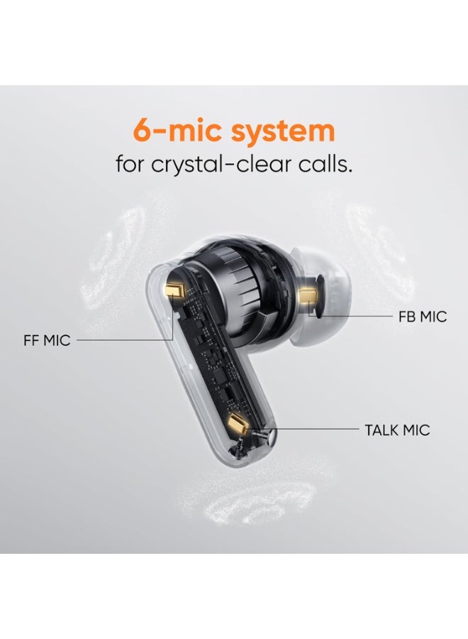 realme Buds T500 Pro TWS Earbuds, 12.4mm Drivers, 50dB ANC, 56H Playtime, BT 6.1 (Liquor Chocolate) Liquor Chocolate - Image 4