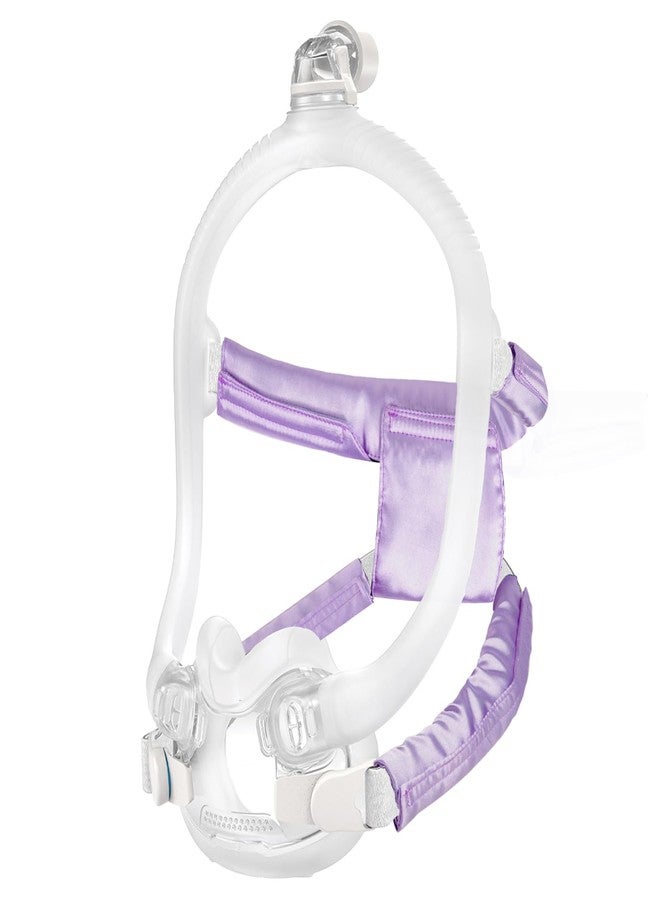 3 أغطية ساتان لأحزمة قناع جهاز التنفس CPAP، أغطية مريحة لأحزمة جهاز التنفس CPAP، واقي شعر حريري لجهاز التنفس CPAP يناسب غطاء الرأس F30i، وسائد قناع جهاز التنفس CPAP مضادة للتجاعيد لتقليل العلامات الحمراء (بنفسجي) - Image 1