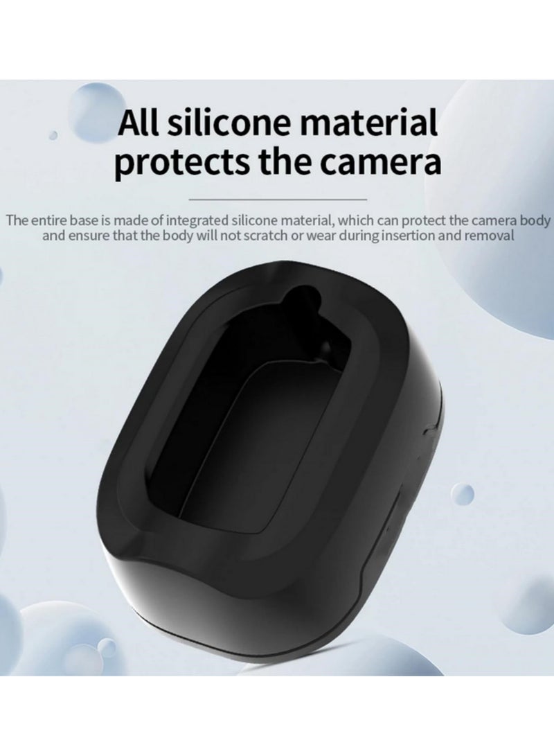 1PCS For Insta360 X4 Camera Mount Desk Stand with Silicone Base Holder for Vehicle Dock Support Compatible with Insta360 X4 Action Camera - Image 2