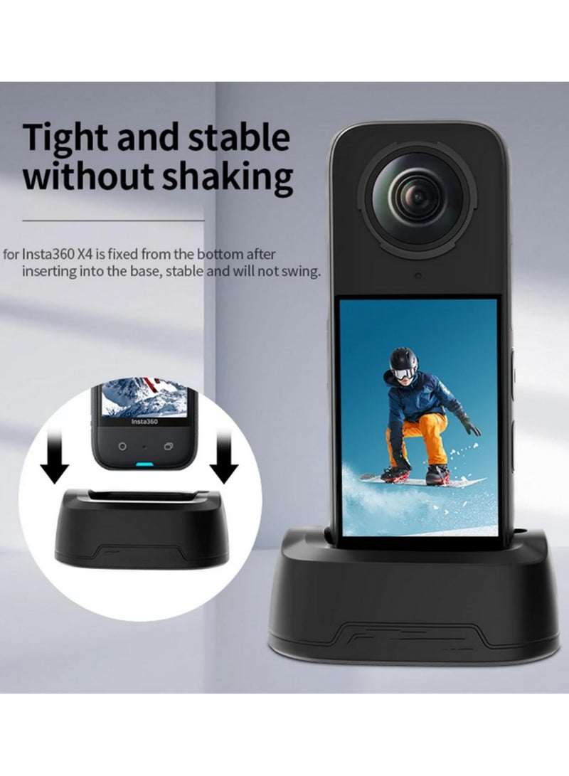 1PCS For Insta360 X4 Camera Mount Desk Stand with Silicone Base Holder for Vehicle Dock Support Compatible with Insta360 X4 Action Camera - Image 3