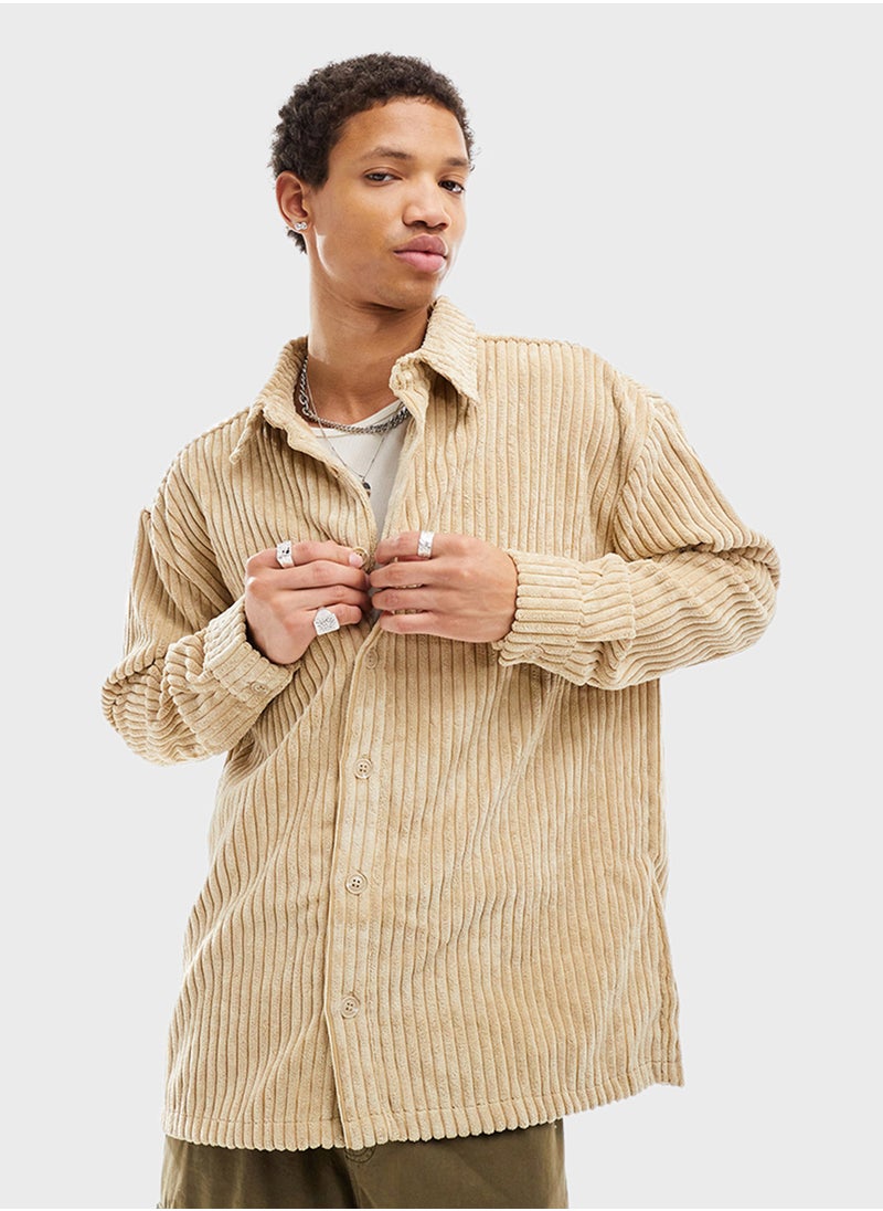 Reclaimed Vintage - Stripe Relaxed Fit Shirt - Image 1