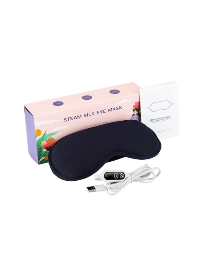Light blocking sleep heating eye mask  blue - Image 3