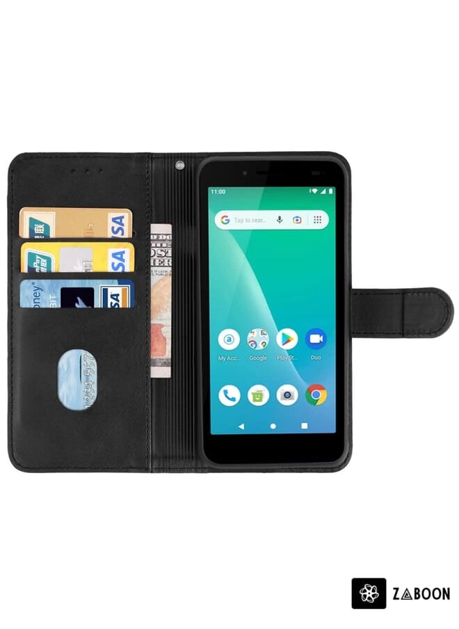 Green Tiger - For Unimax UMX U696CL Leather Phone Case(Black) - Image 1