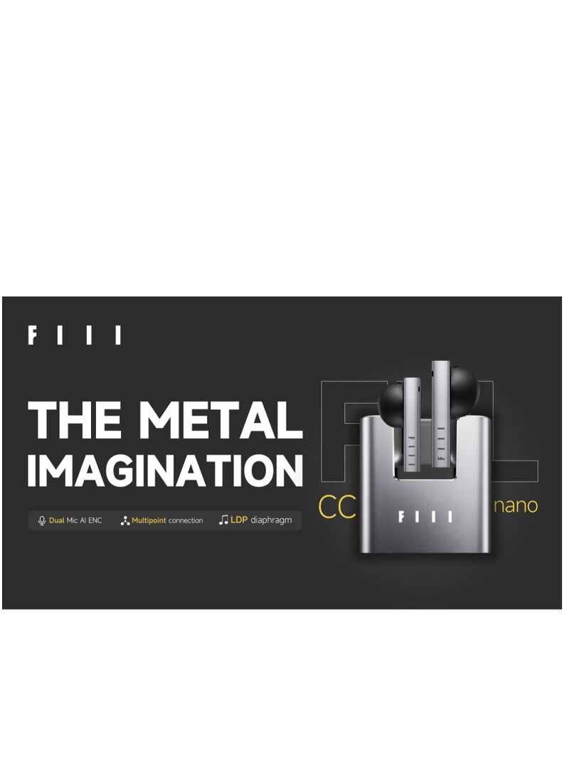 FIIL - FIIL CC Nano TWS Bluetooth 5.2 Earbuds Dual AI Noise Cancelling True Wireless Earphones - Image 1