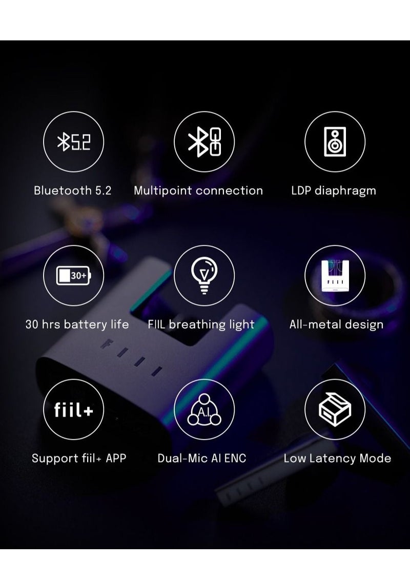 FIIL - FIIL CC Nano TWS Bluetooth 5.2 Earbuds Dual AI Noise Cancelling True Wireless Earphones - Image 1