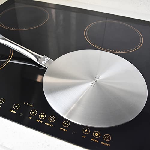 KING.LJ Heat Diffuser Induction Plate 9.45inch/24cm Stainless Steel For Gas Stove Glass Cooktop Induction Plate Adapter Induction Cooker Cooking Hob Range Pans… - Image 4