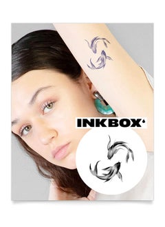 inkbox Inkbox Temporary Tattoos, Semi-Permanent Tattoo, One Premium Easy Long Lasting, Water-Resistant Temp Tattoo with For Now Ink - Lasts 1-2 Weeks, Circling Back, 3 x 3 in 